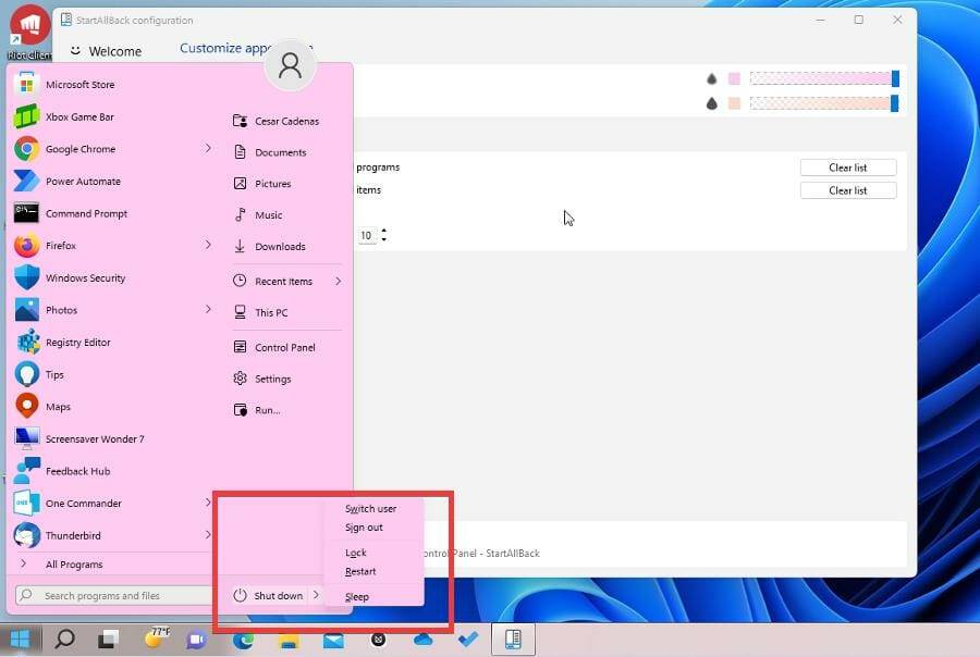 如何在 Windows 11 上使用 StartAllBack 返回 Windows 10 风格的开始菜单?