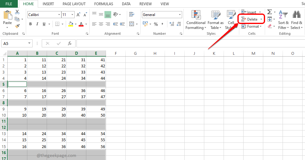 如何在 Microsoft Excel 中快速轻松删除空白行?