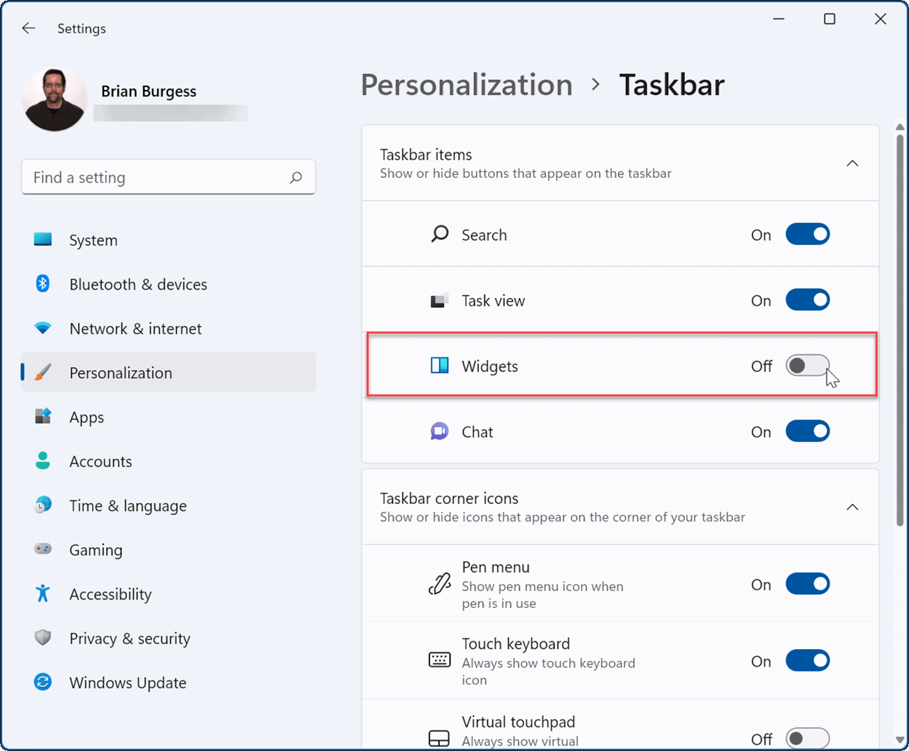 如何在Windows 11中卸载天气小部件?