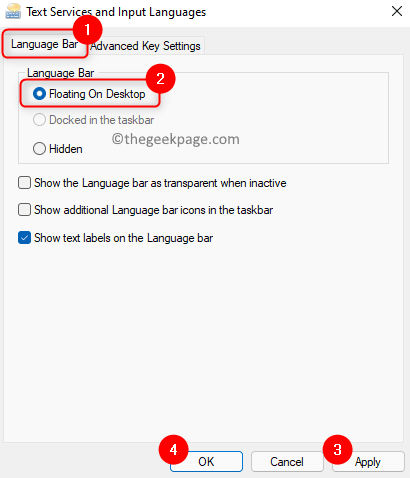 如何在 Windows 11 中显示/隐藏语言栏