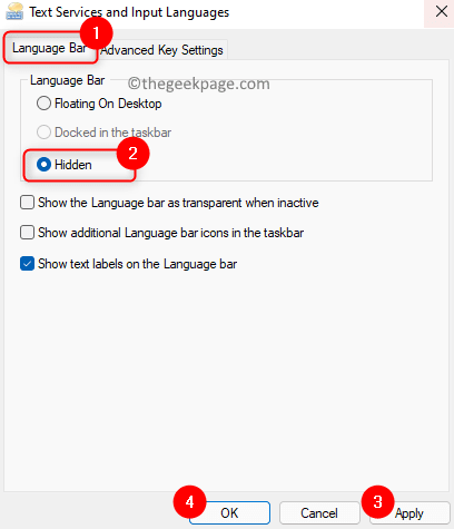 如何在 Windows 11 中显示/隐藏语言栏