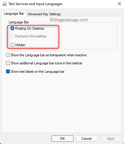 如何在 Windows 11 中显示/隐藏语言栏