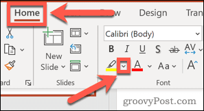 如何使用 PowerPoint 中的高亮文本特效