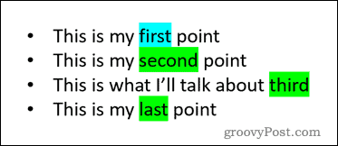 如何使用 PowerPoint 中的高亮文本特效