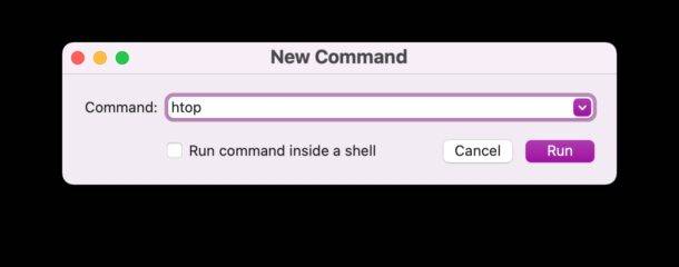 如何通过 Mac Dock 运行新的终端命令?