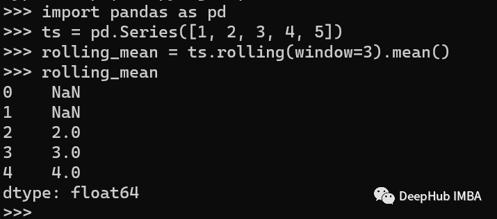 Python和Pandas示例代码：时间序列特征提取