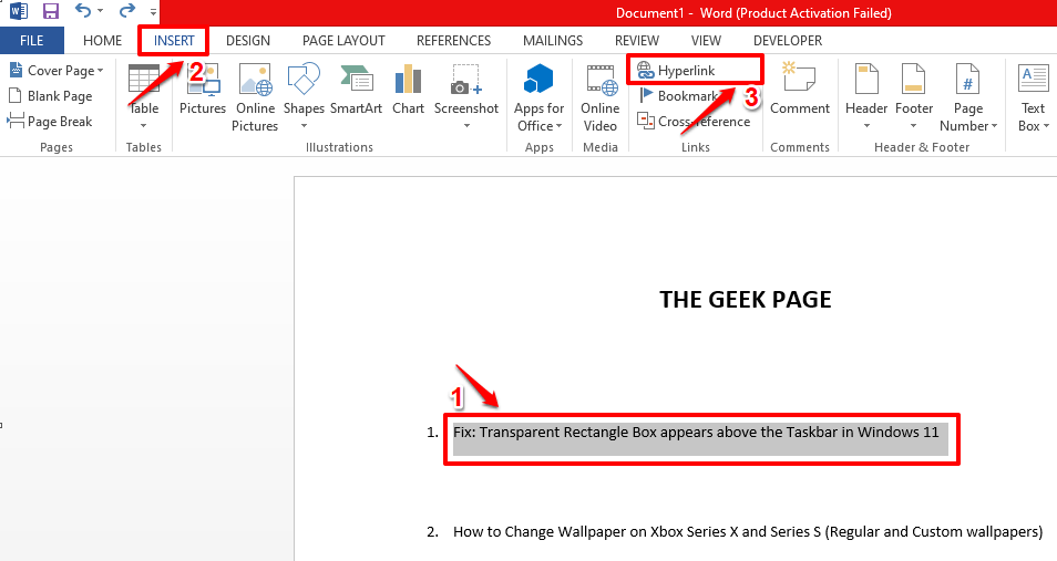 在 MS Word 中如何添加屏幕提示?