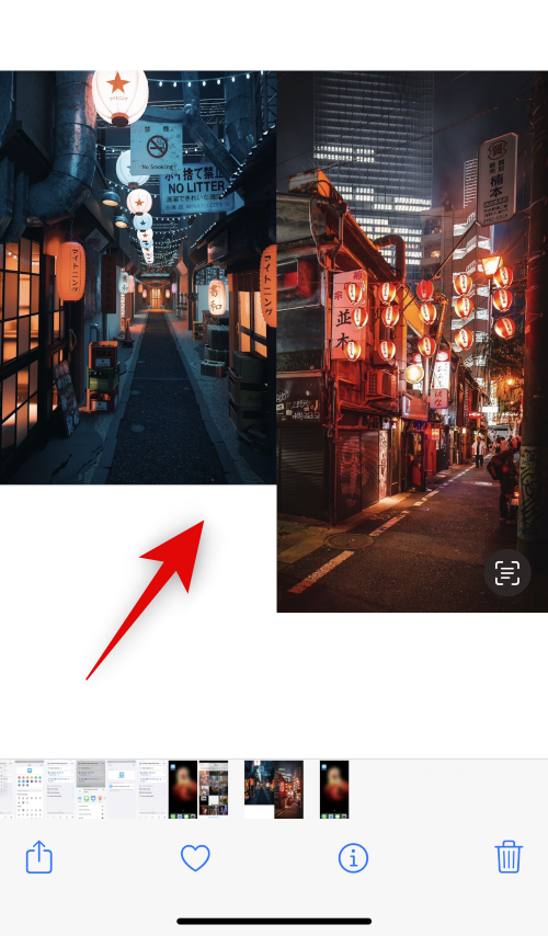 如何在 iPhone 上同时显示两张图片？