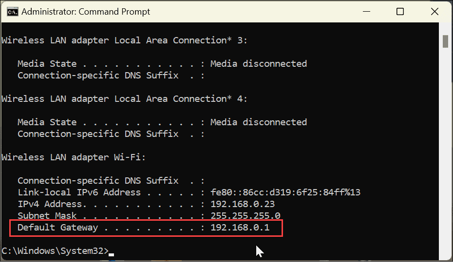 如何在 Windows 11 上找到您的路由器 IP 地址?