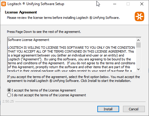 在Windows 11中下载和安装罗技Unifying软件的步骤