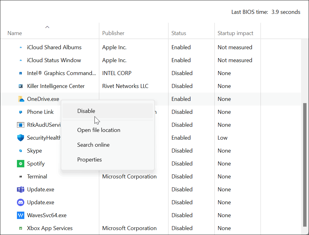如何在 Windows 11 上禁用 OneDrive