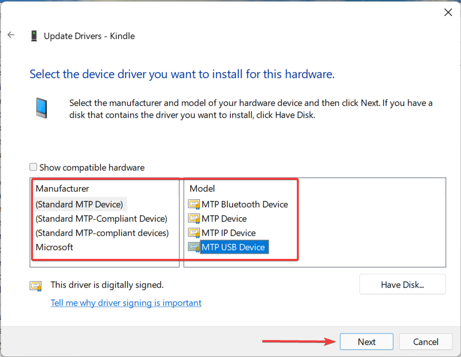 如何修复Windows 11无法识别Kindle的问题?