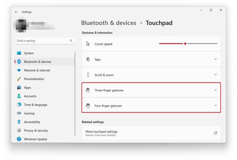 如何在 Windows 11 中自定义触摸板手势?