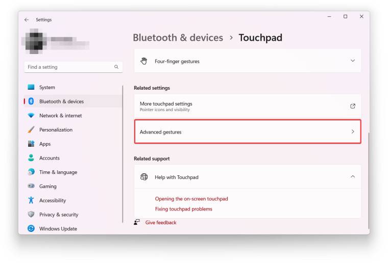 如何在 Windows 11 中自定义触摸板手势?