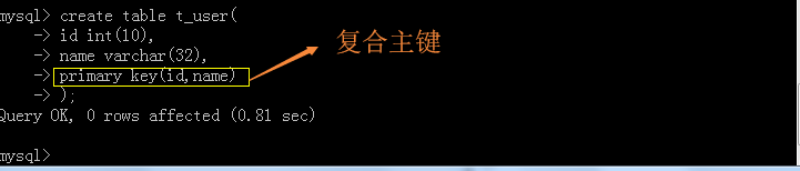 MySQL 创建表时需要注意哪些条件？