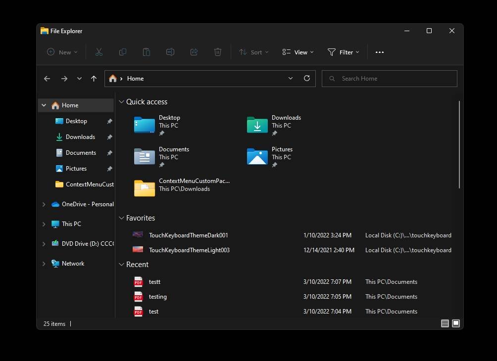 Windows 11 Build 22593 动手:文件资源管理器更新了新的变化
