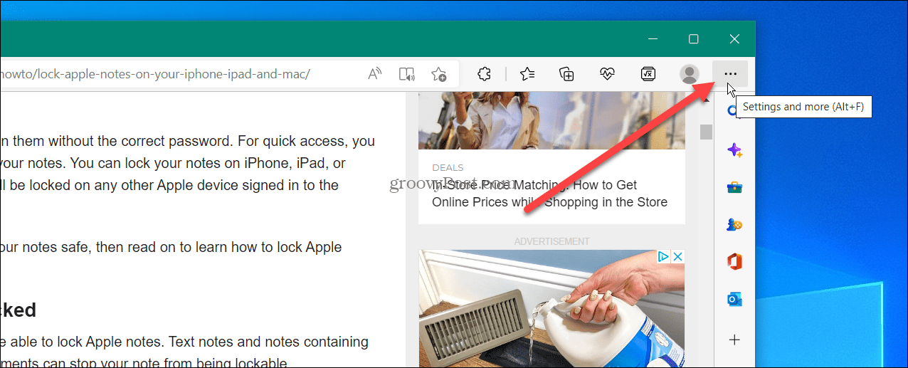 如何禁用 Microsoft Edge 的侧边栏?
