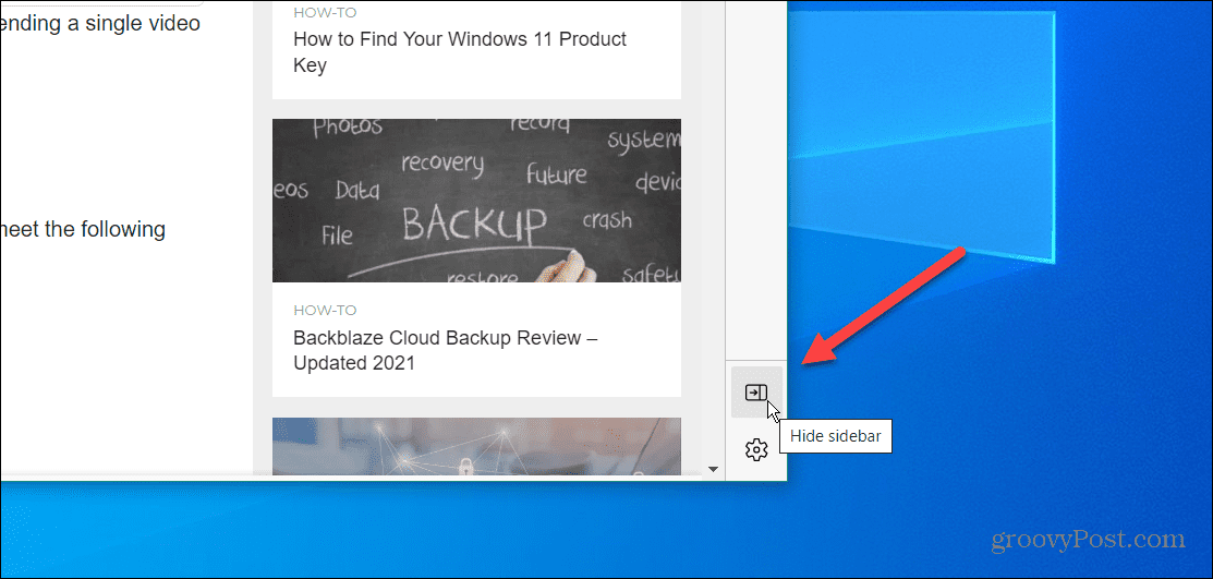 如何禁用 Microsoft Edge 的侧边栏?