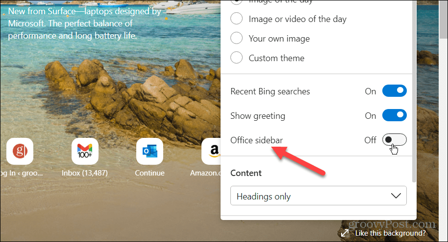 如何禁用 Microsoft Edge 的侧边栏?