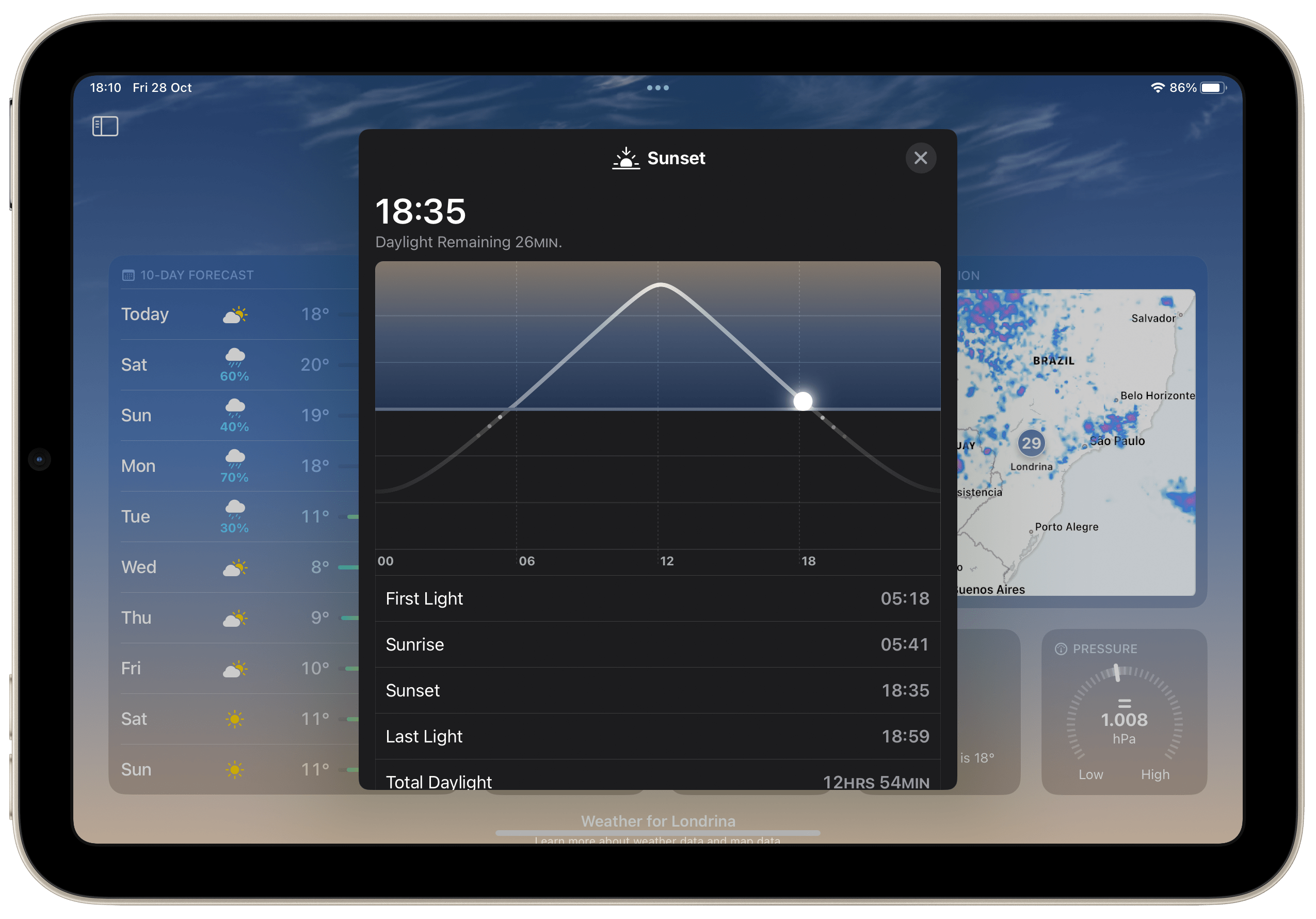 使用全新的iPadOS 16天气应用程序的全部功能说明
