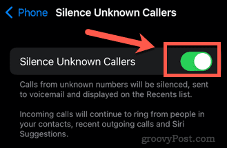 如何设置iPhone以阻止未知电话呼叫?