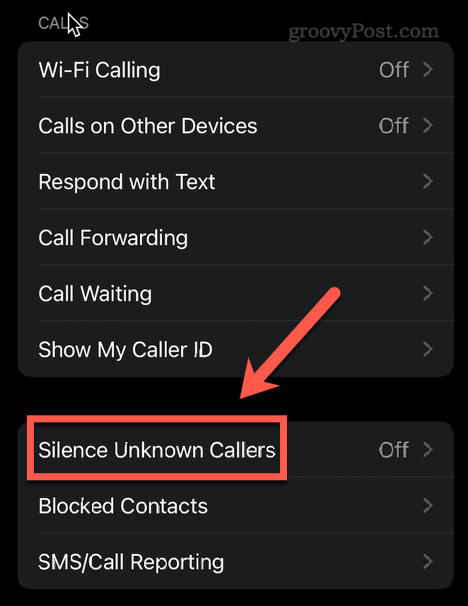 如何设置iPhone以阻止未知电话呼叫?