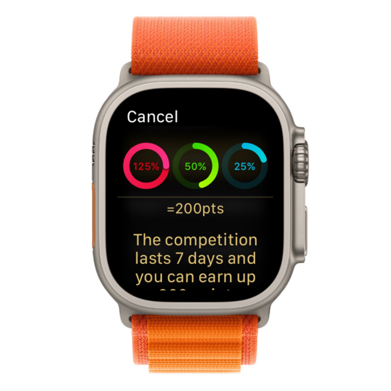 在 Apple Watch 上分享健身:逐步指南