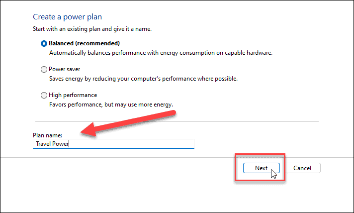 如何在 Windows 11 中设置自定义电源计划?
