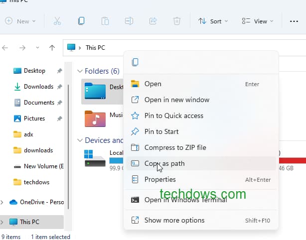 如何在Windows 11中复制文件路径并使用其快捷方式?