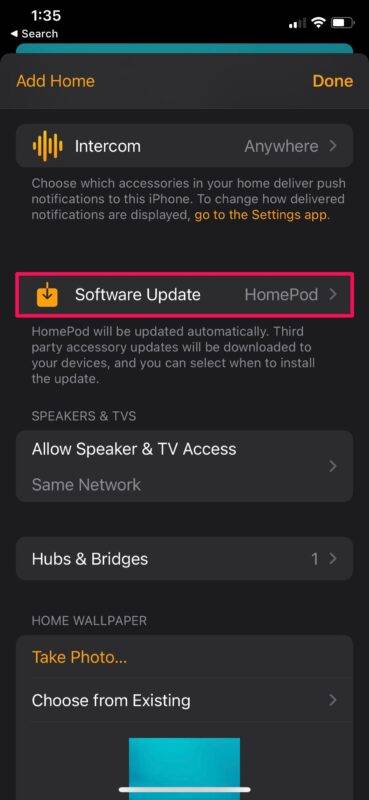 如何在 HomePod Mini 上关闭自动更新功能?