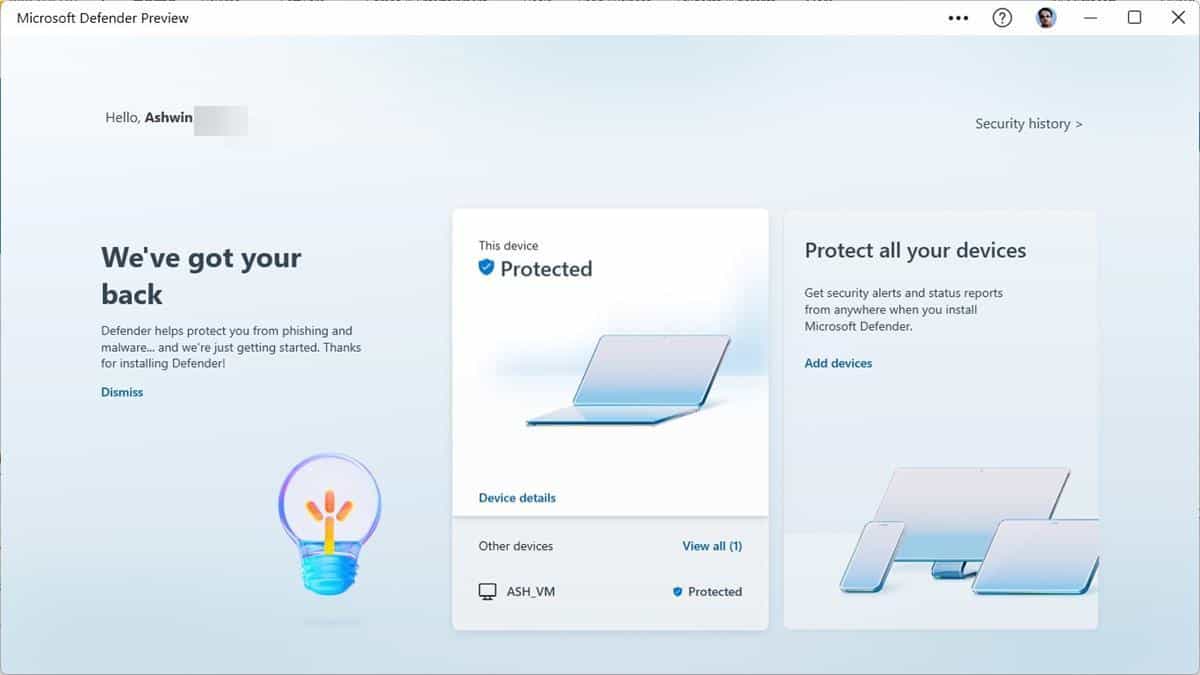 Microsoft Defender 预览版现已在 Windows 10 和 11 上可用