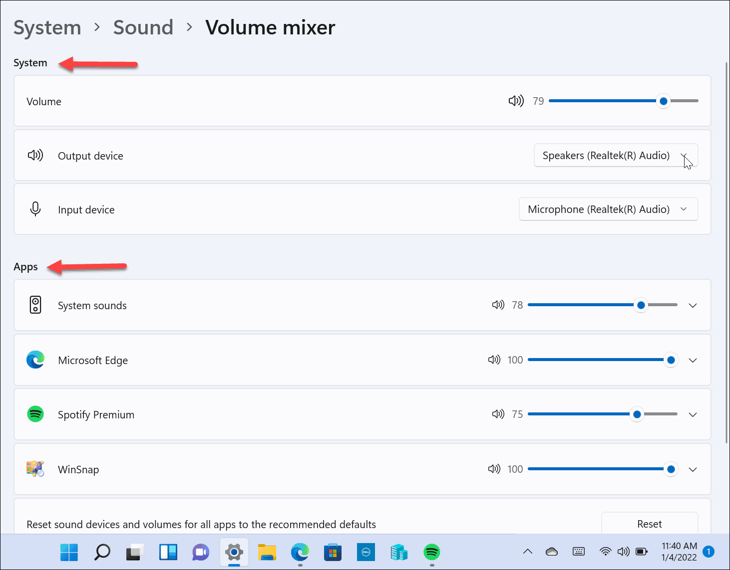 如何在 Windows 11 中恢复经典音量混合器