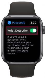 如何在Apple Watch上开启或关闭手腕检测功能?