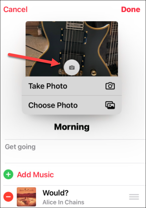 如何修改 Apple Music 中播放列表的封面图片？
