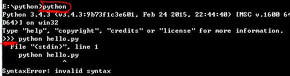 Python出现File “<stdin>“, line 1非语法错误如何解决