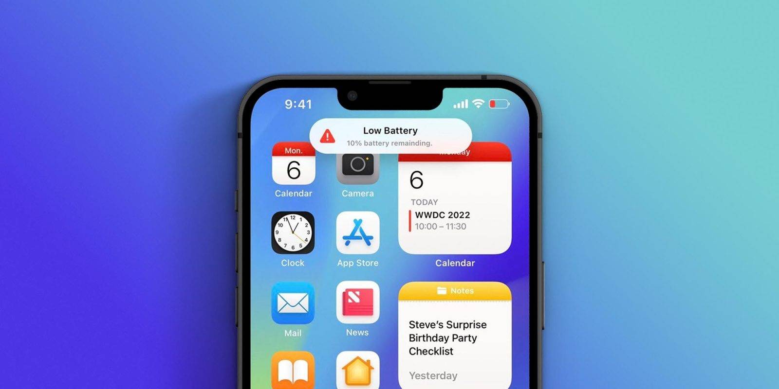 iOS 16:Low Power Battery 模式应弹出音量 HUD 界面的重大更新