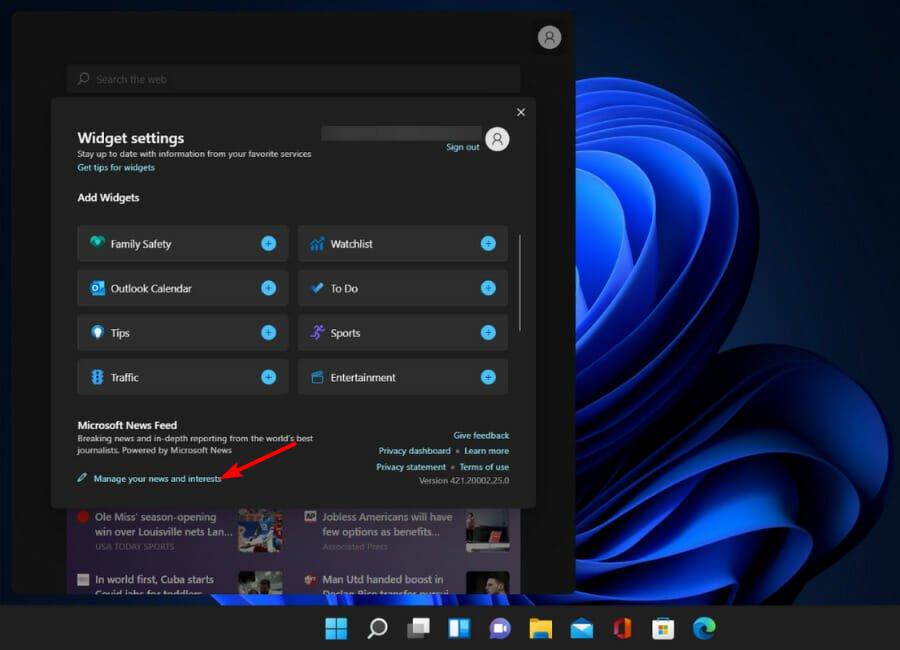 如何在 Windows 11 中更改小部件的语言？