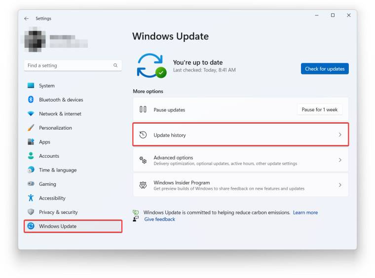 如何卸载 Windows 11 的更新?