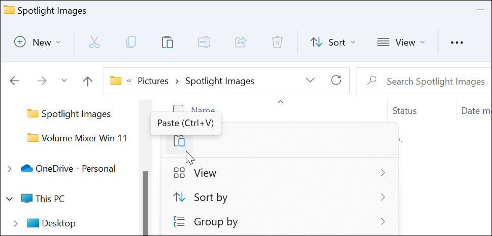 如何在 Windows 11 上保存 Spotlight 集合图像