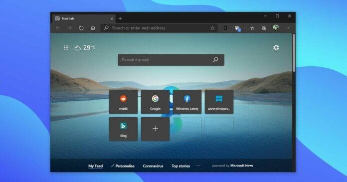 Microsoft Edge 在 Windows 上获得新的侧边栏菜单