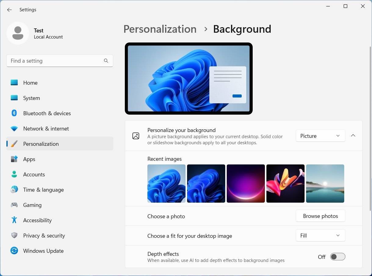 Windows 11的AI功能可以为桌面背景增添更多层次感。