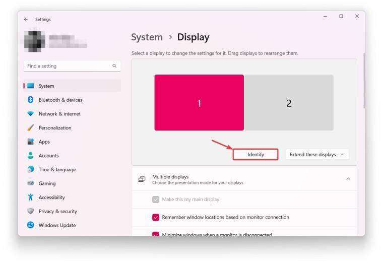 如何在 Windows 11 的不同显示器上设置不同的壁纸