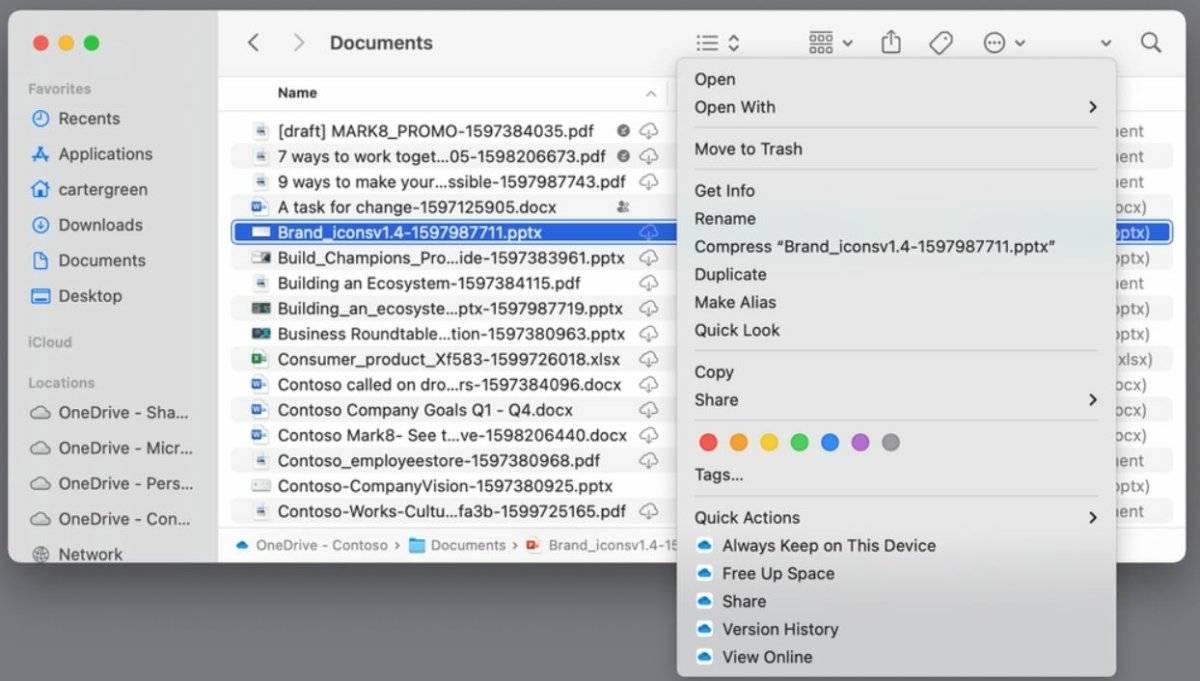 Microsoft 推出新的 Files On-Demand 体验，适用于 macOS 12.1 及以上版本