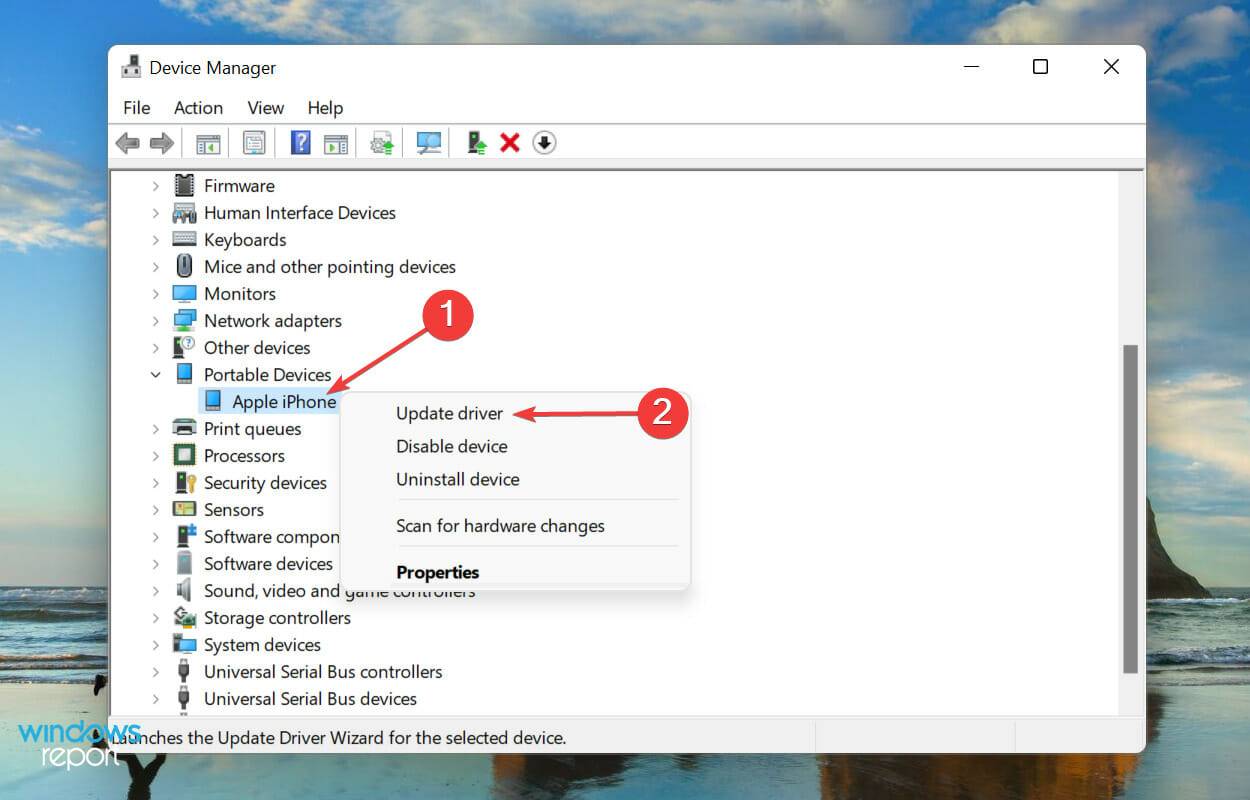 修复：Windows 11 无法识别 iPhone