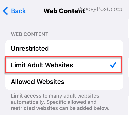 如何在 iPhone 上阻止或取消阻止网站?