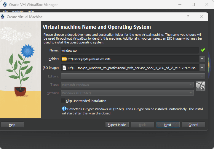 如何在 Windows 11 上使用 VirtualBox 安装 Windows XP ISO?