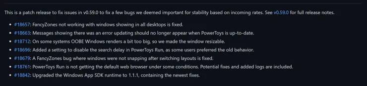 微软发布 PowerToys v0.59.1,修复了多项错误