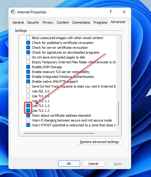 2022 年在所有 Windows 版本上启用 TLS 1.2 的 3 种方法
