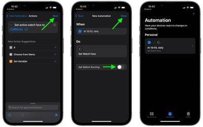 如何设置 Apple Watch 自动切换表盘功能?