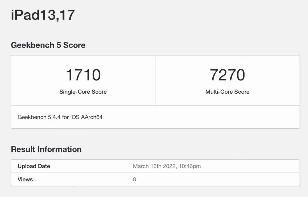 iPad Air 5 跑分曝光,与 iPad Pro 不相伯仲